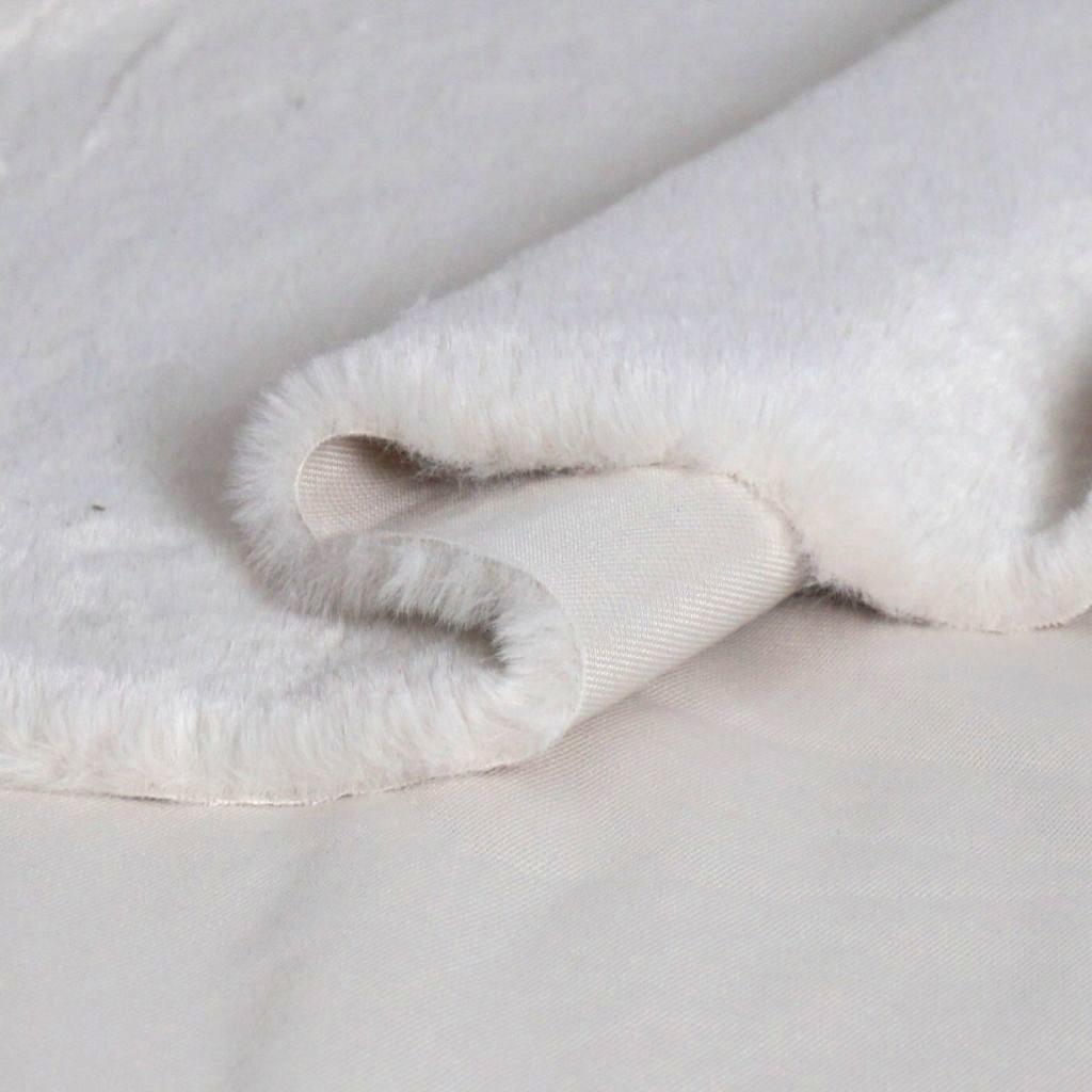 Fellimitat Kunstfell Fur dick und hochwertig creme hellbeige